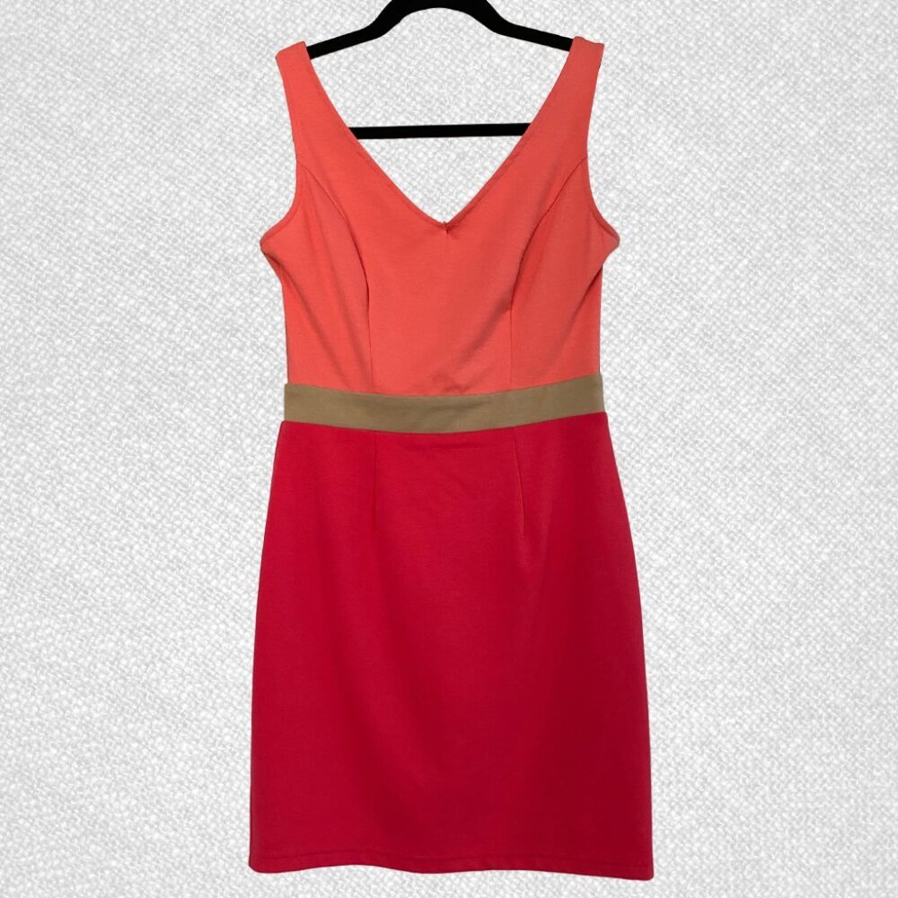 Forever 21 Sleeveless Coral Dress Gold Zipper Size S